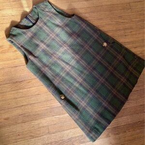 Vintage 100% Wool Plaid Tunic, w/lining! They don’t make them like this anymore!